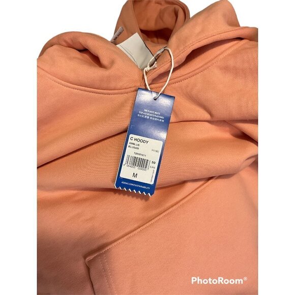 ADIDAS Men's Contempo Adicolor C Hoodie Ambient Blush New Sweater Sweatshirt - Picture 4 of 4